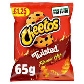 Cheetos Twisted Flamin' Hot Snacks Crisps £1.25 RRP PMP 65g (Case of 15)  Adomoo